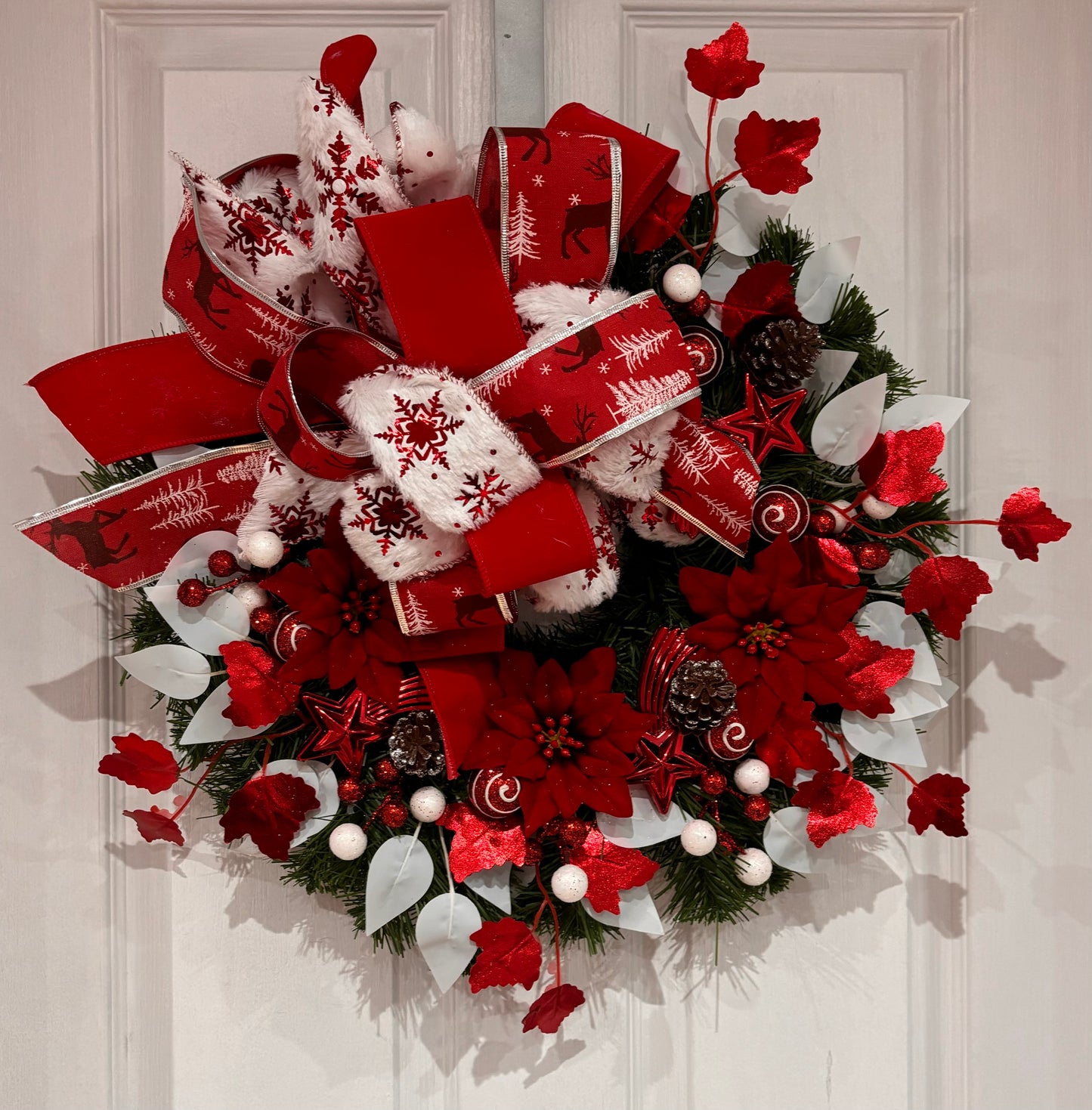Red and White wreath