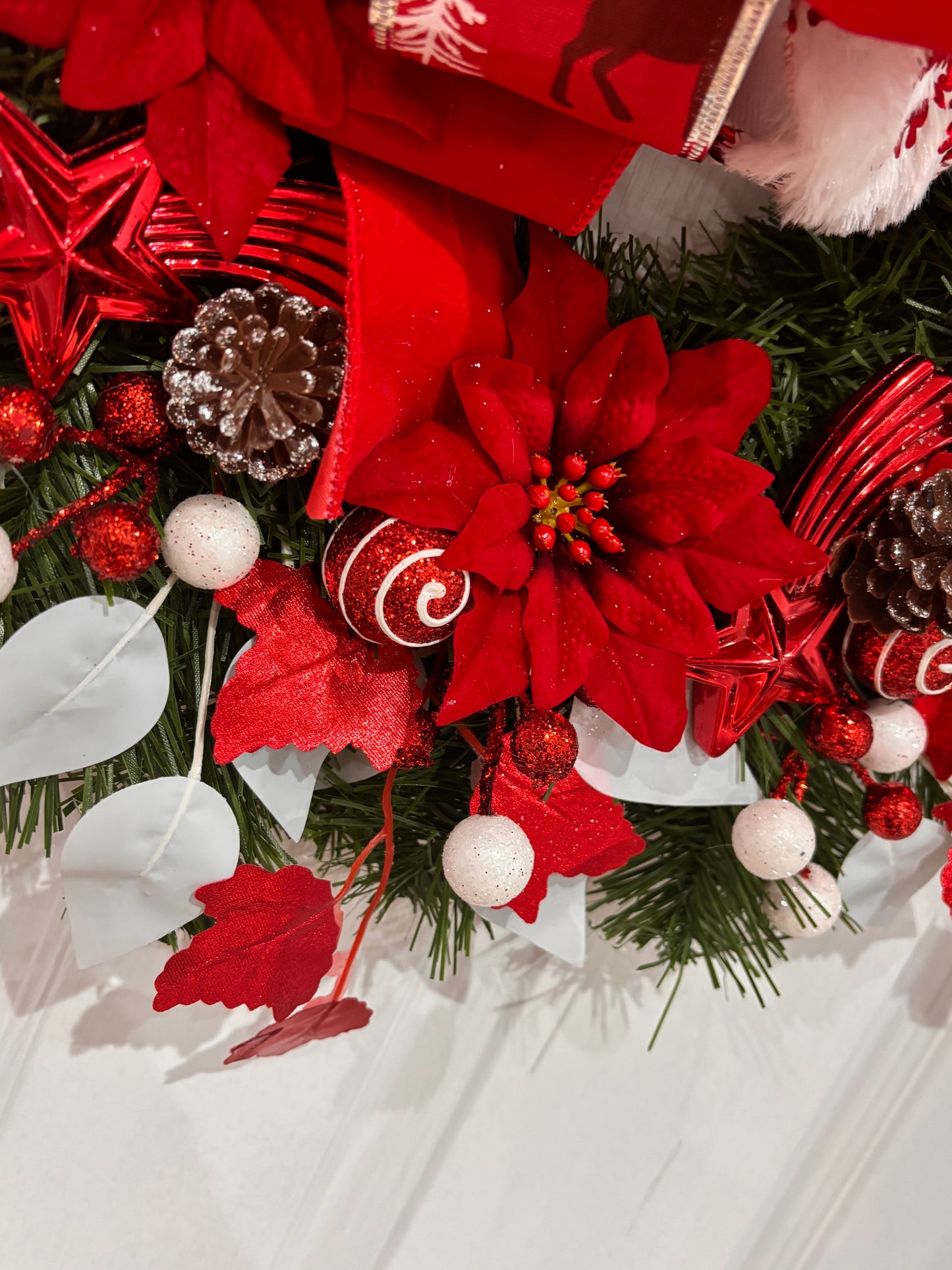 Red and White wreath