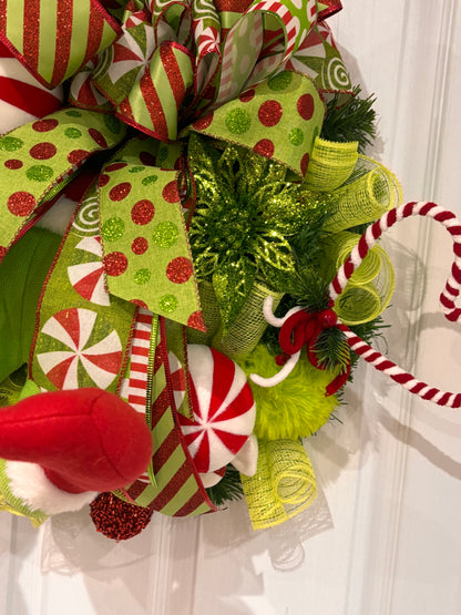 Green monster wreath