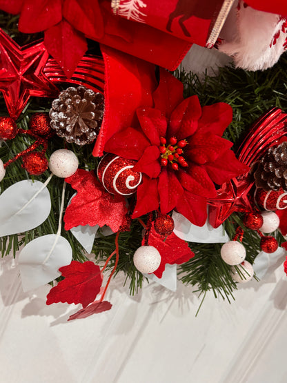 Red and White wreath