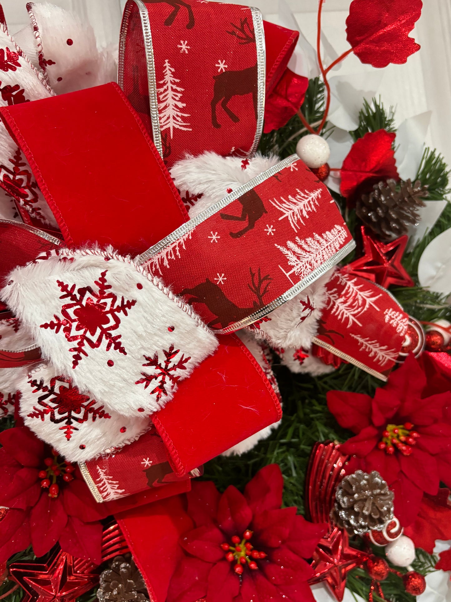 Red and White wreath