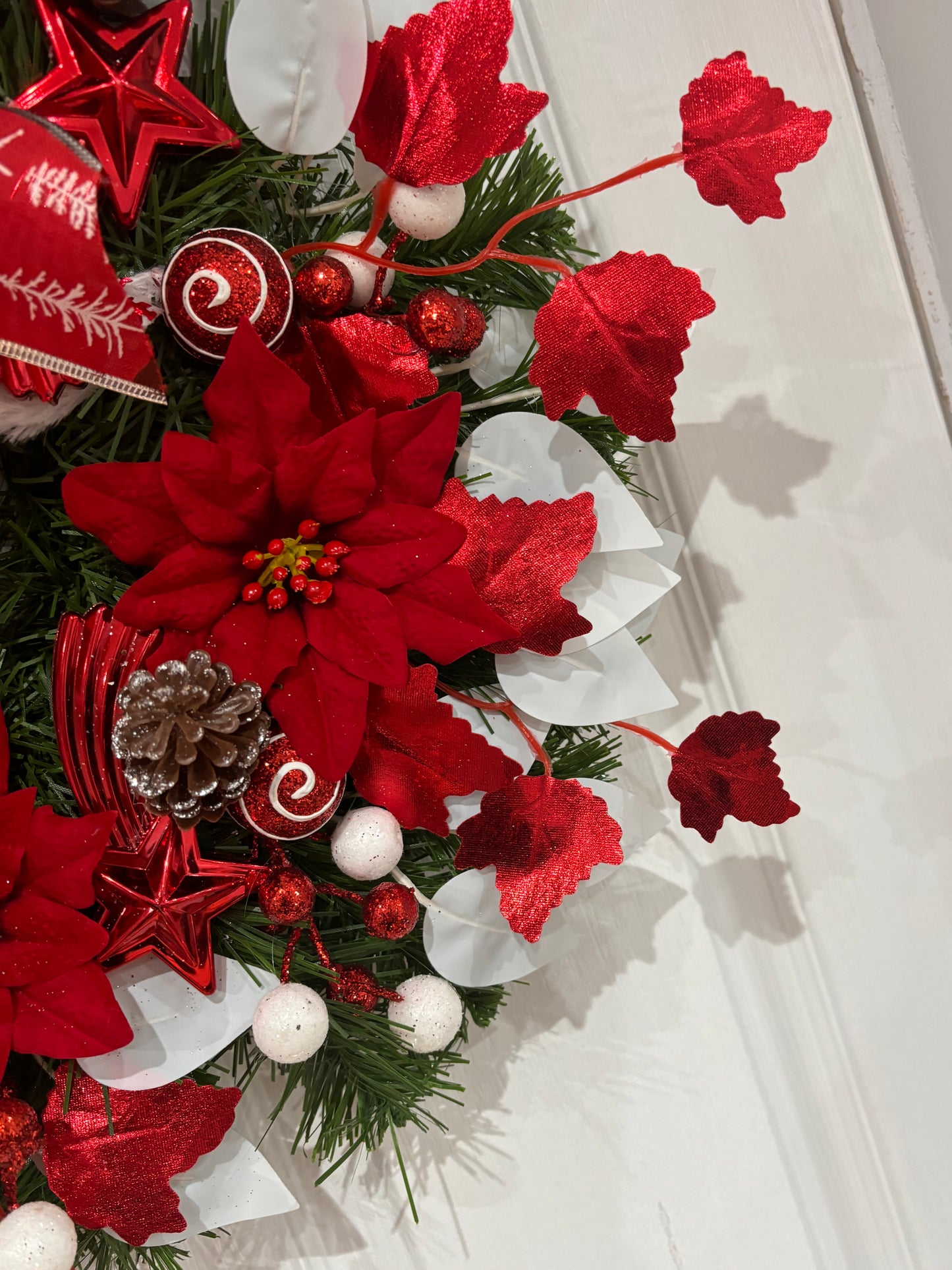 Red and White wreath