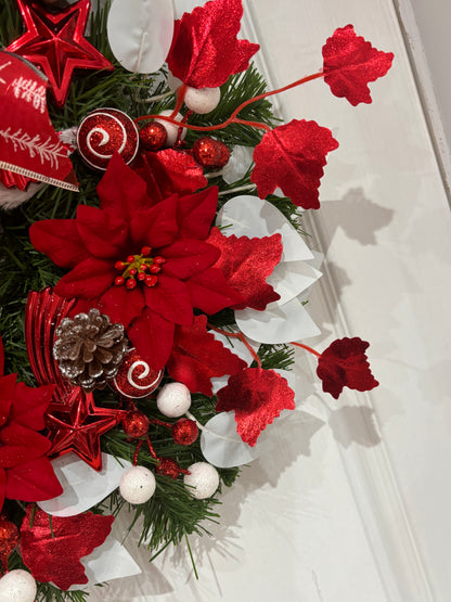 Red and White wreath